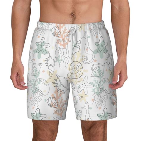 Xecao Sea Animals for Men's Swimming Trunks Swim Trunks Quick Dry Swim ...