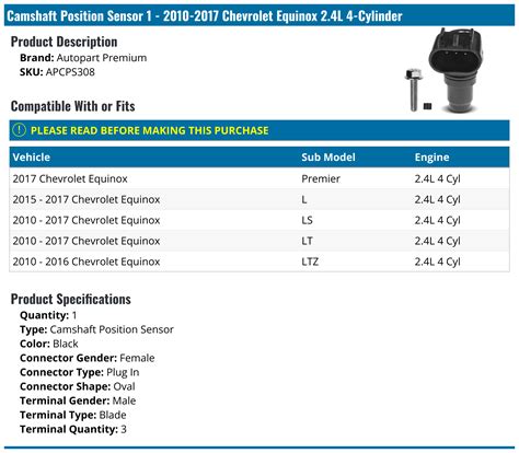 2015 Equinox 2.4 Cam Sensor Locations 的图像结果