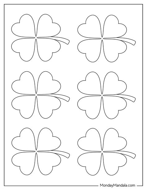 Shamrock & Four-Leaf Clover Templates (Free Printables)