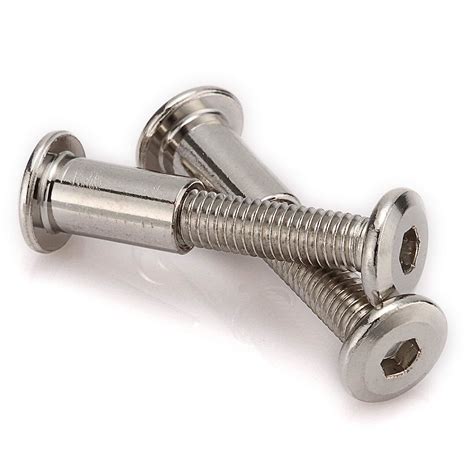 M6 Furniture Joint Connector Bolt and Cap Nut Hex Socket Screws ...