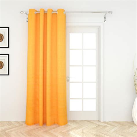 Buy Shawn Imagine Yellow Jacquard Opaque Door Curtain - 135x225cm from ...
