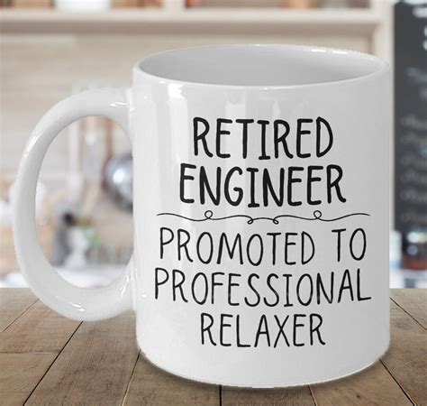 Retired Engineer Mug, Engineer Retirement Gifts, Gift for Engineer Retiree, Retirement Coffee ...