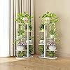MetalTouch Multi-Tiered Metal Flower Pot Stand - Indoor 6 Layer Tier ...