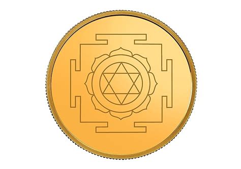 CGR 24K (999+) 0.5gm Lakshmi Yantra BIS Hallmarked Gold Coin : Amazon ...