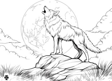 +40 Free Printable Captivating Realistic Wolf Coloring Pages 2025