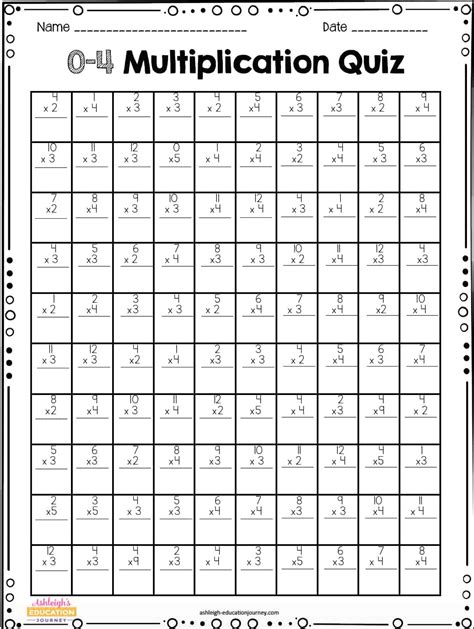 Math Tests For 4Th Graders Printable