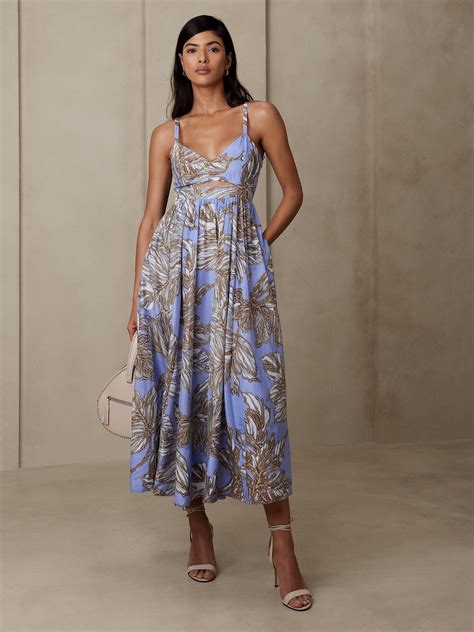 Banana Republic Isa Cotton-Silk Dress purple - 621037002