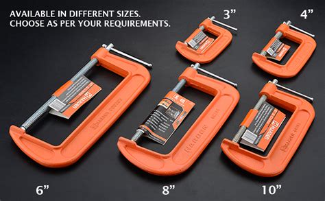 Harden 8" Professional Alloy Steel G Clamp C Clamp, Iron Casting ...