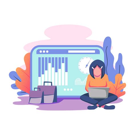 Time and attendance tracking sistem flat style illustration 11880757 ...