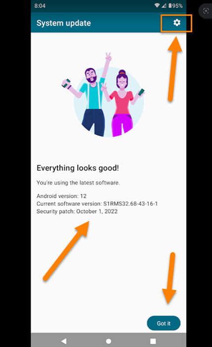 Image result for Android Check for Software Updates