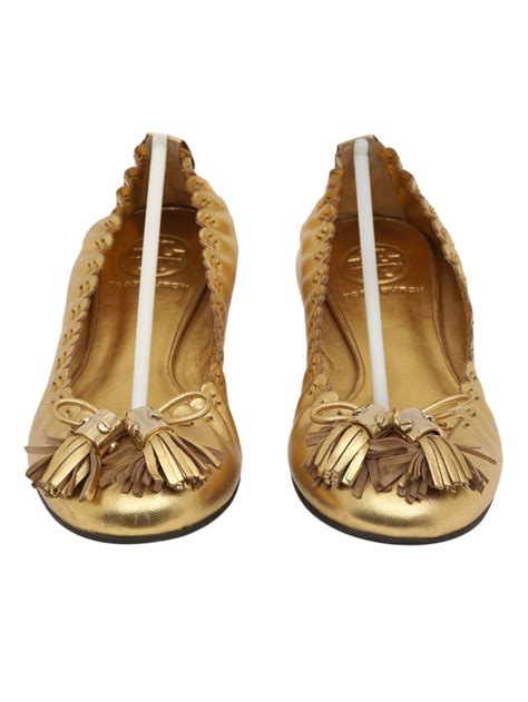 Golden Hamilton Logo Ballerinas/Size-6M – Confidential Couture