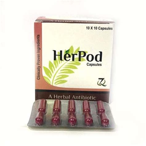 HERPOD (HEALTHY ANTIBOITIC CAPSULES URINARY TRACT INFECTIONS SKIN) Cap