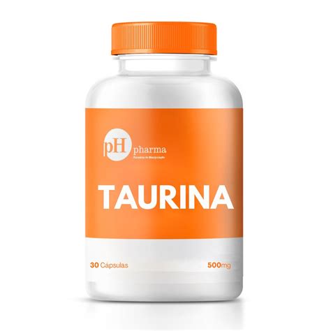 Taurina 500mg - 30 Cápsulas - PHPharma