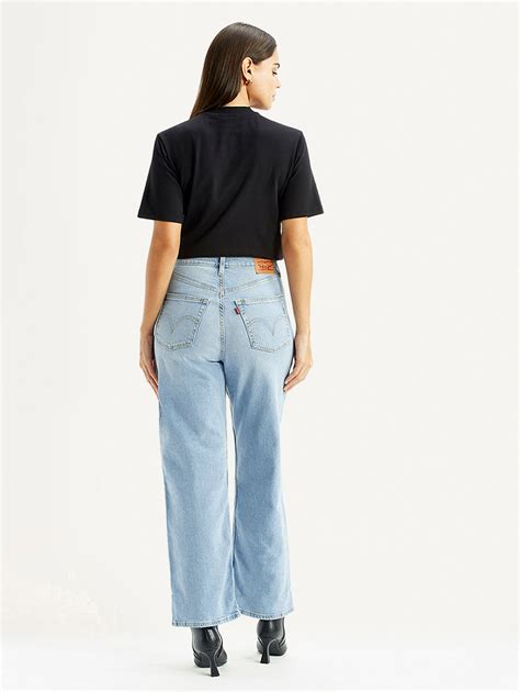 Women's Light Blue Wide Leg Fit High Rise Jeans – Levis India Store