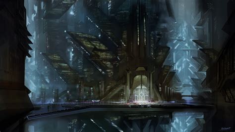 Underground City Concept Art A Dwarven Underground City Dedicated To