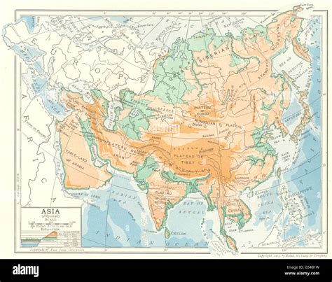 Map Of Mountains In Asia