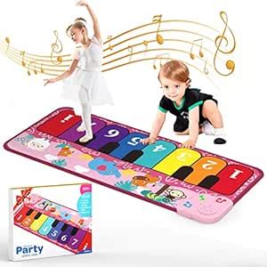 Buy Kids Musical Mats Toy, Music Piano Keyboard Dance Floor Mat ...