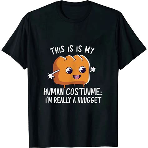 ONETECH Funny Nugget Lover Human Costume Funny Chicken Nugget T-Shirt ...