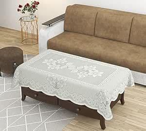 Buy Wise Home Luxorious Poly Cotton 3 Flower 4 Seater Center Table ...