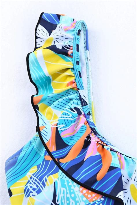 Aqua Tropical High Waist Bikini – Angel Croshet