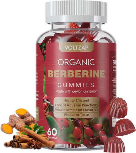 Amazon.com: VOLTZAP Berberine Supplement Gummies 1200mg: Berberine with ...