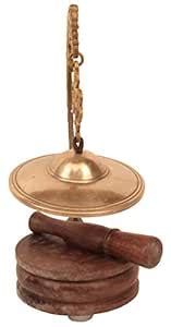 Buy Exotic India Tibetan Gong with Stand and Mallet (Musical Instrument ...