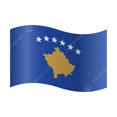 Vector Realistic Illustration Of Kosovo Flag, Kosovo, Flag, Symbol PNG and Vector with ... - flag of kosovo