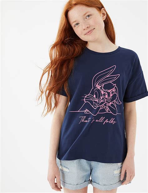 Buy Pure Cotton Looney Tunes™ T-Shirt (6-16 Yrs) at Marks & Spencer