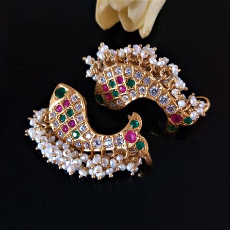 Handmade Pure Silver Fish Pearl Ear Cuffs – Enumu