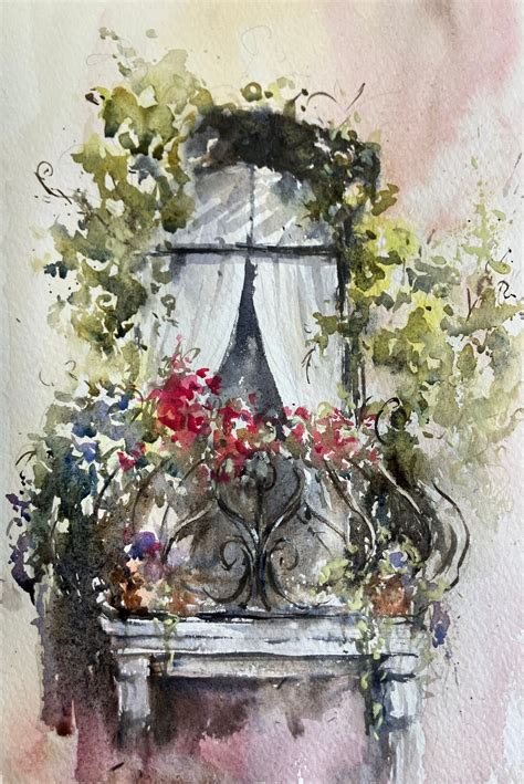 Watercolour painting workshop - Beautiful Blooming Balconies , Yardley ...