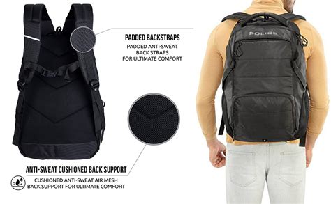 Police 35 Litre Office Laptop Backpack Bag for Man/Women Water ...
