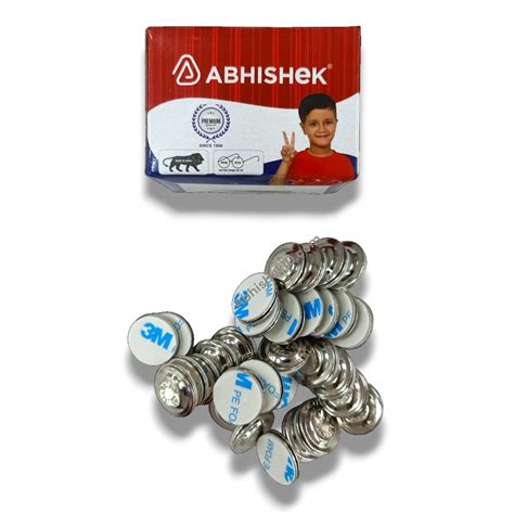20mm Neodymium Round Magnets Adhesive | AbhishekID – Abhishek Products