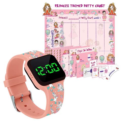 Buy Potty Training Timer Watch with Flashing Lights and Music Tones ...
