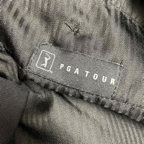 mens pga tour black dress shorts with pockets - Depop