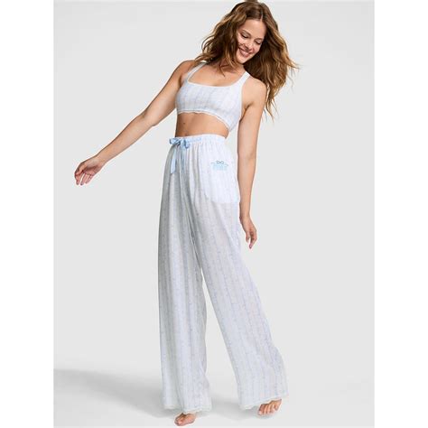 Buy Victoria's Secret Blue Love Shack Fancy Silky Sleep Pyjama Online