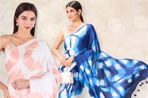 gorgeous tie dye sarees for bridesmaids this wedding season