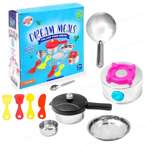 Buy FunBlast Kitchen Set for Kids - Stainless Steel Kitchen Set Toys ...