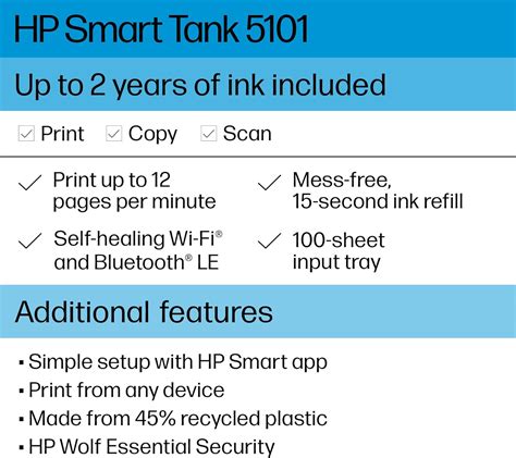Buy HP Smart-Tank 5101 Wireless All-in-One Ink-Tank Printer with up to ...