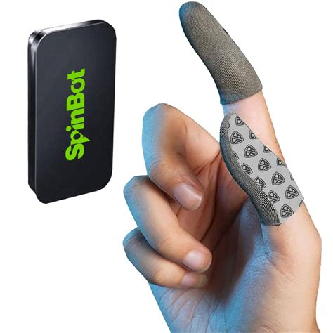 SpinBot Silver-Cloth Thumb & Finger Sleeves for Pubg, Free Fire, COD M