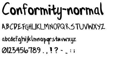 Conformity Font 的图像结果