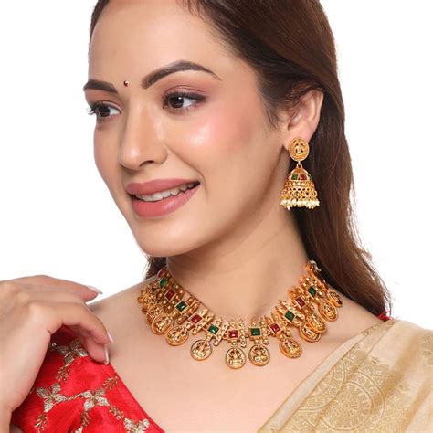 Buy Yellow Chimes Gold-Plated and Pink and Green Artificial Stones ...