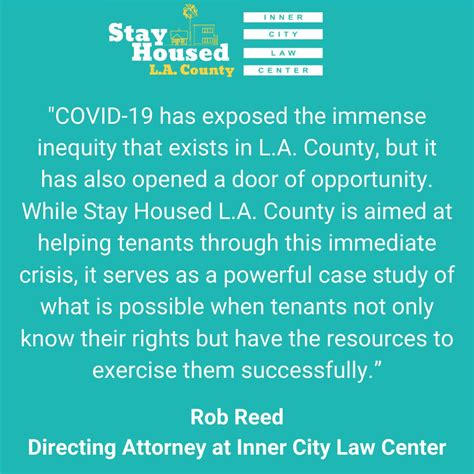 Inner City Law Center continues to serve tenants as part of Stay Housed ...