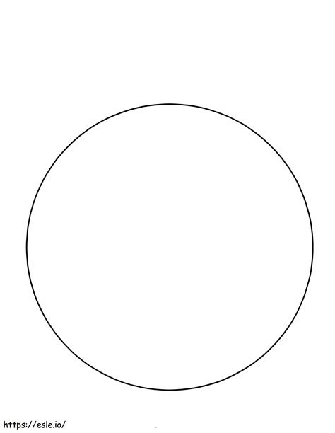 Simple Circle coloring page