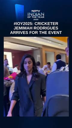 Cricketer Jemimah Rodrigues arrives for NDTV Indian of the Year 2025