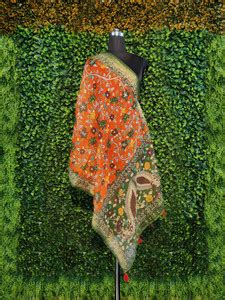 kaizen International Linen Blend Floral Print Women Dupatta - Buy ...