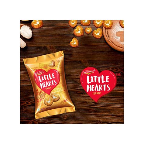 Britannia Little Hearts Classic Crunch Biscuit - Pack of 3 : 3 x 75 g ...