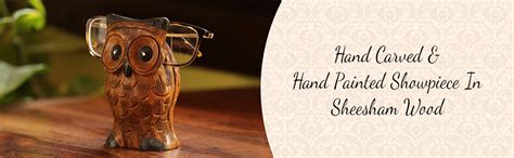 ExclusiveLane 'The Silent Observer' Owl Home Decorative Wooden Hand ...
