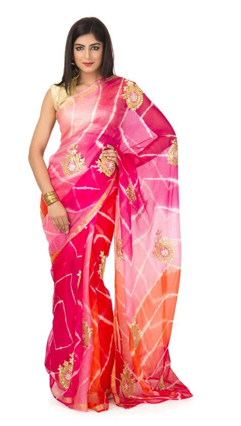 Buy Kota Silk Saree In Multi Leheriya Online | Gota Patti Sarees | Ranas