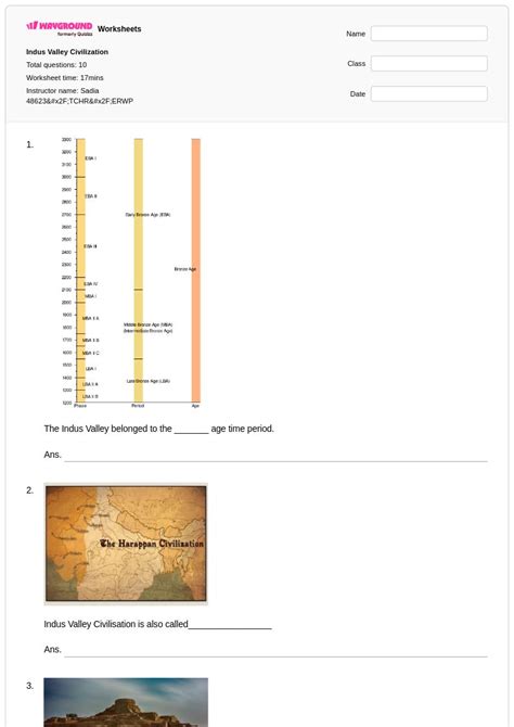 50+ The Indus Civilization worksheets on Wayground | Free & Printable