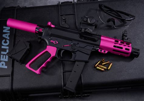 AR-15 Micro Pistol Furniture Set (Anodized Pink) » Guntec USA
